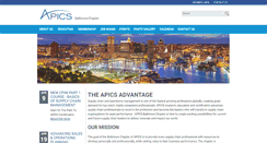 Desktop Screenshot of apicsbaltimore.org