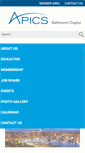 Mobile Screenshot of apicsbaltimore.org